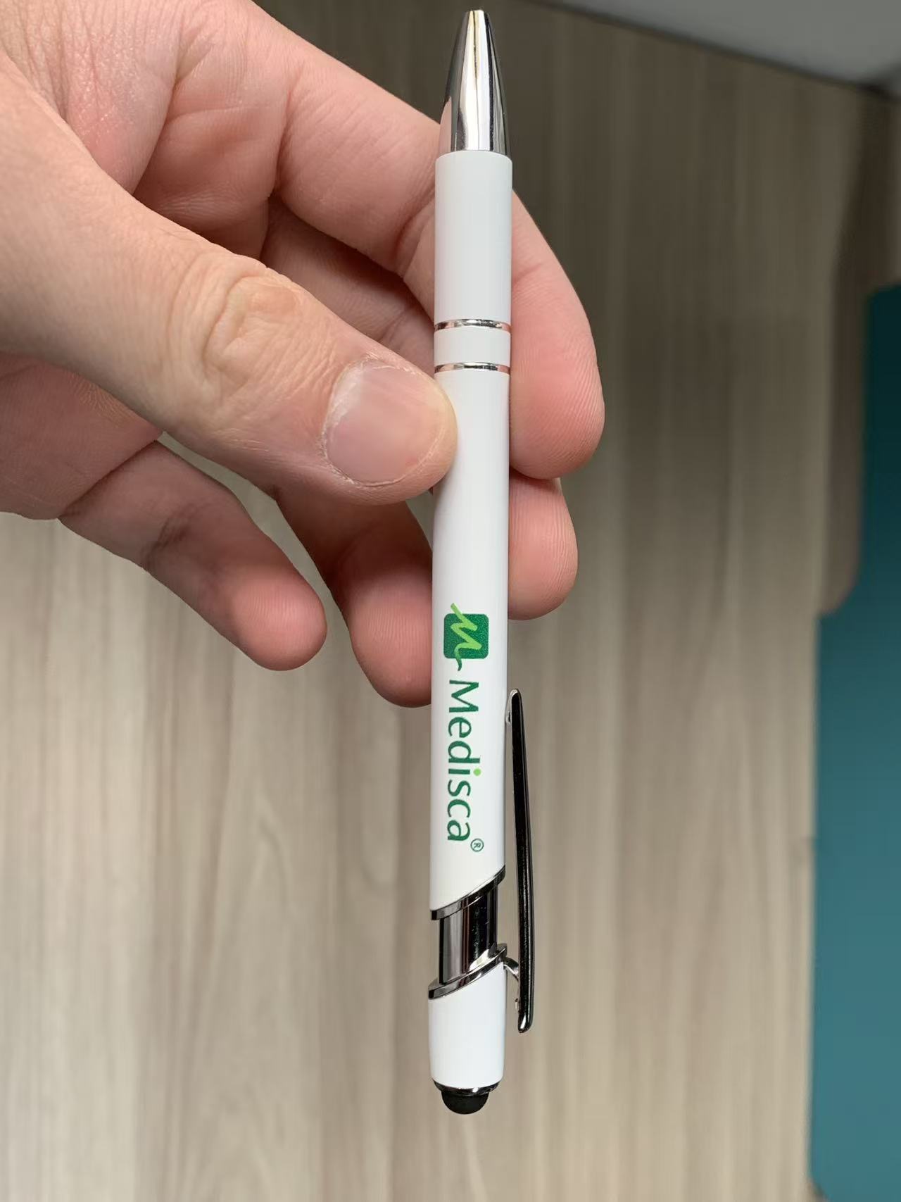 Custom Color Gel Pen with Stylus - Image 4
