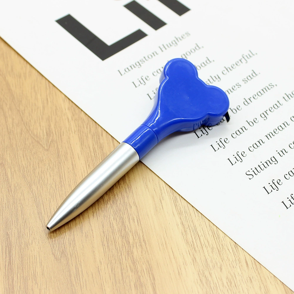 Ear-Shaped Ballpoint Pen with 39" Tape Measure - Image 4