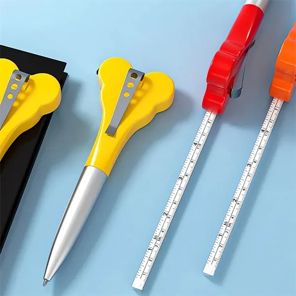 Ear-Shaped Ballpoint Pen with 39" Tape Measure - Image 9