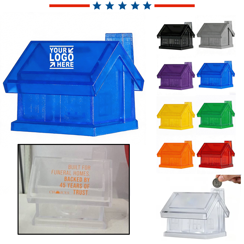 House Shape Piggy Bank No Lock